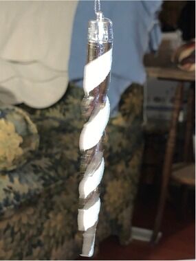 Unbranded Holiday Ornaments Silver White Icicle Set One Size